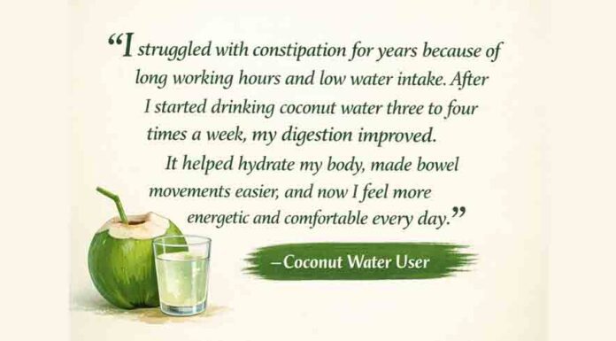 Coconut Water for Constipation: Real Success Story of Relief Coconut Water for Constipation