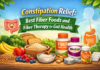 Constipation Relief: Best Fiber Foods and Fiber Therapy for Gut Health Constipation Relief