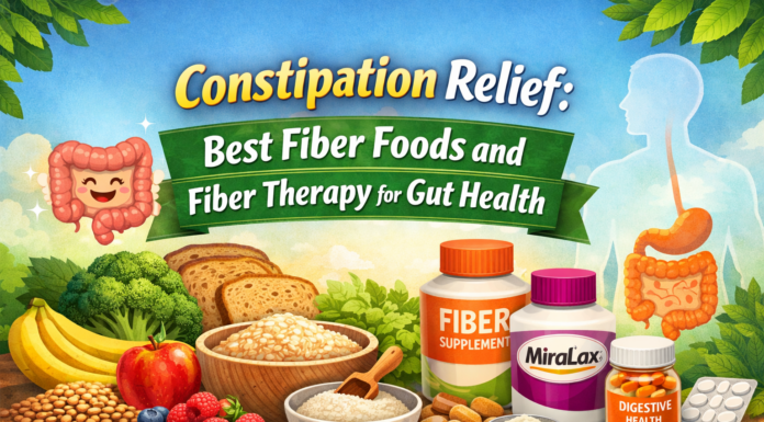 Constipation Relief: Best Fiber Foods and Fiber Therapy for Gut Health Constipation Relief