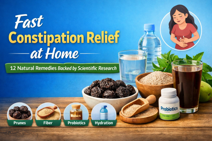 Fast Constipation Relief at Home