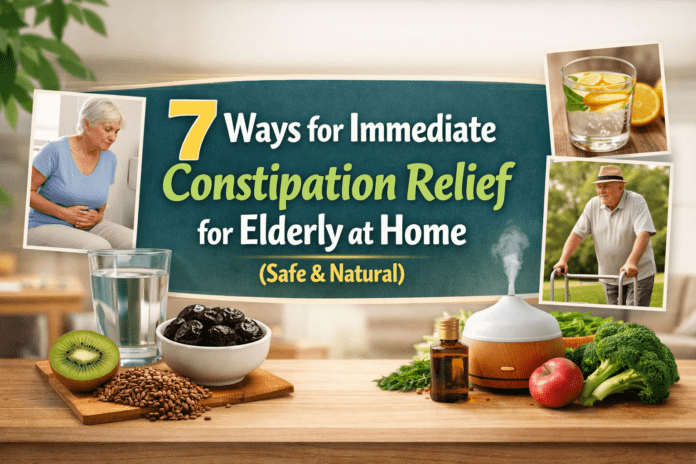 Immediate constipation relief for elderly at home