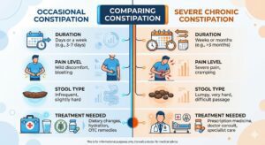 Occasional vs. Severe Constipation