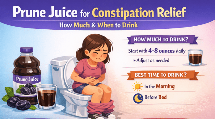 Prune Juice for Constipation Relief: How Much & When to Drink Prune Juice for Constipation Relief