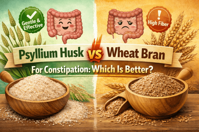 Psyllium Husk vs Wheat Bran for Constipation