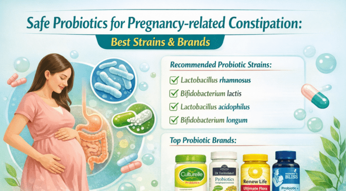 Safe Probiotics for Pregnancy-related Constipation: Best Strains & Brands Safe Probiotics for Pregnancy-related Constipation