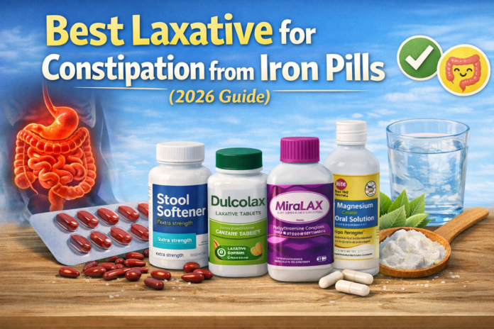 best laxative for constipation from iron pills