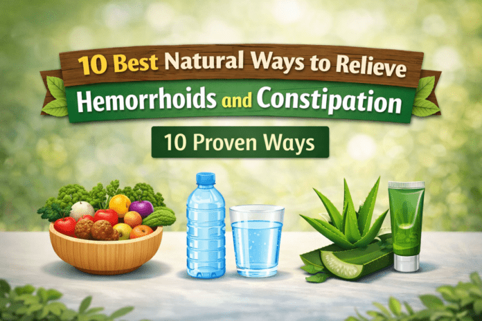 natural ways to relieve hemorrhoids and constipation