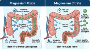 Comparing Magnesium Oxide and Magnesium Citrate for Constipation Relief