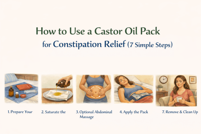 How to Use Castor Oil Pack for Constipation