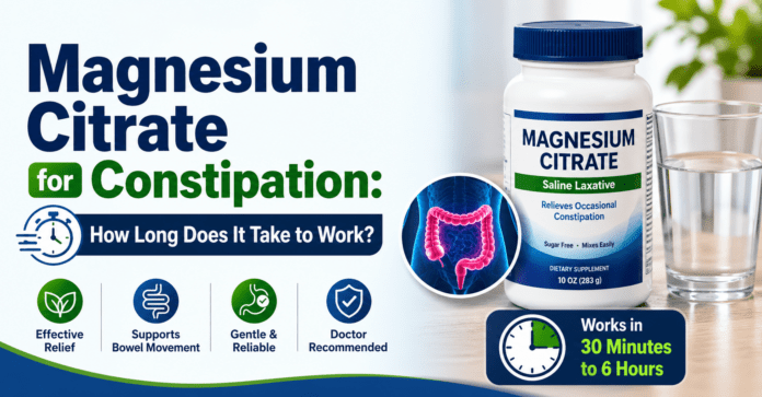 Magnesium Citrate for Constipation