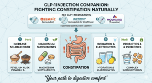 best iherb supplements for ozempic constipation infographic