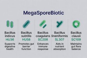5 Strains in MegaSporeBiotic