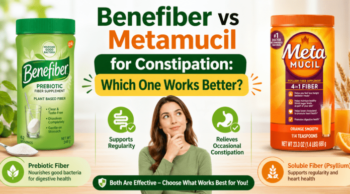 Benefiber vs Metamucil for Constipation: Which One Works Better? Benefiber vs Metamucil for Constipation