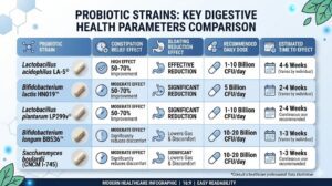Best Probiotic Strains for Constipation and Bloating
