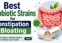 Best Probiotic Strains for Constipation and Bloating (2026)