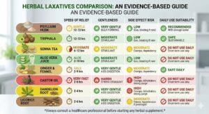 Herbal Laxatives Comparison Table