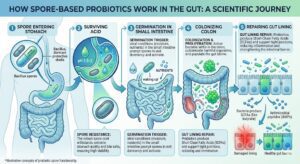 How Spore Probiotics Work in Gut