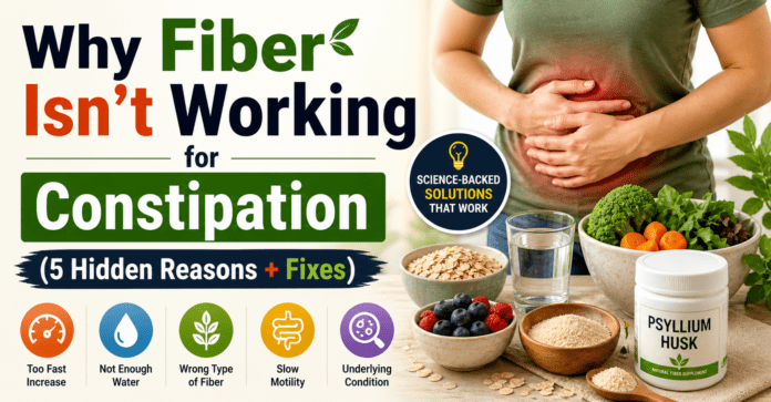 Why Fiber Isn’t Working for Constipation (5 Hidden Reasons + Fixes) Why Fiber Isn’t Working for Constipation (5 Hidden Reasons + Fixes)