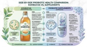 Kombucha vs Probiotics