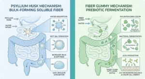 Fiber Gummies vs Psyllium Husk
