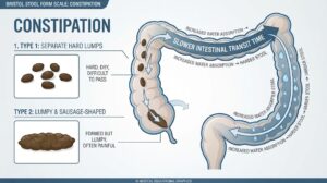 What Type 1 and Type 2 Stool Means