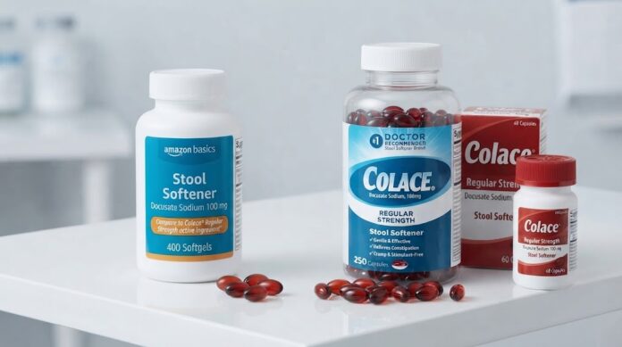 Amazon Basics Stool Softener vs Colace